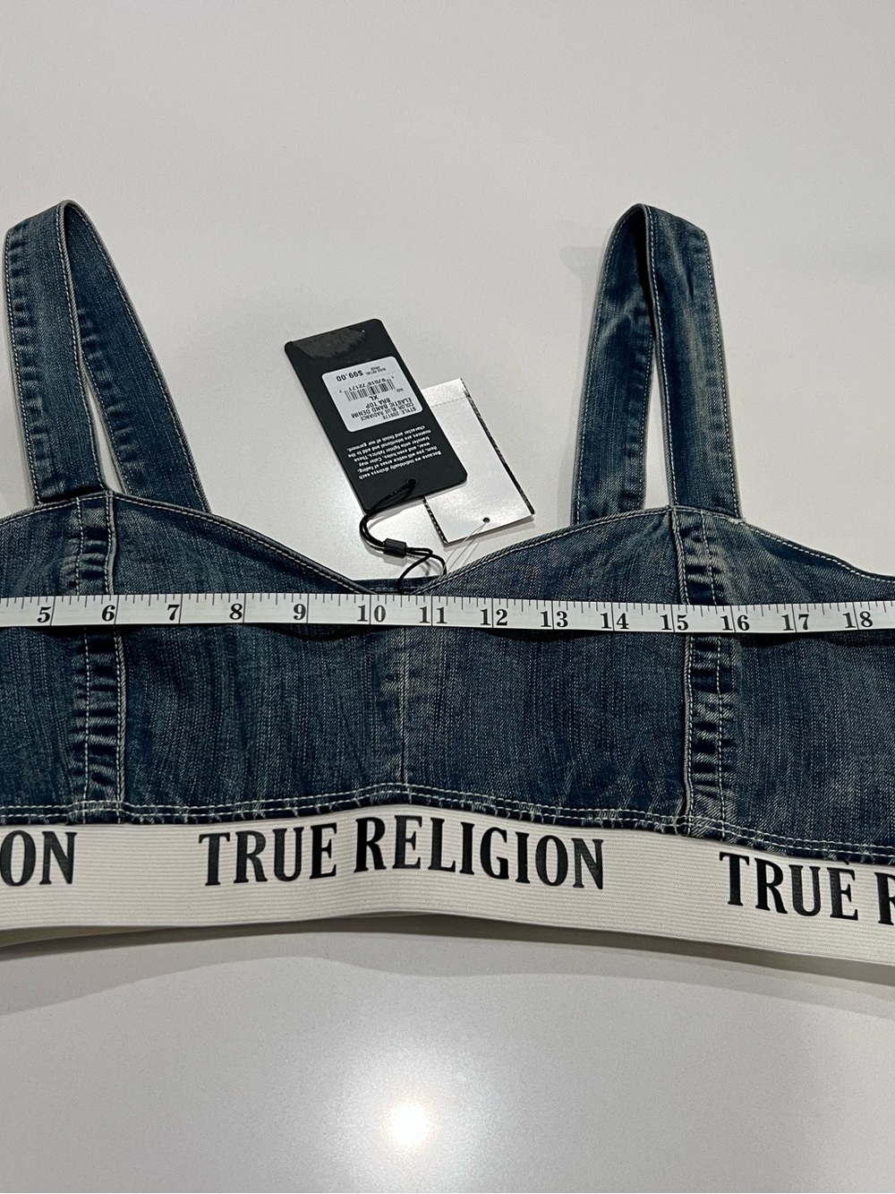 True Religion Denim Bralette in Medium Blue (Item #150) - Picture 7 of 12